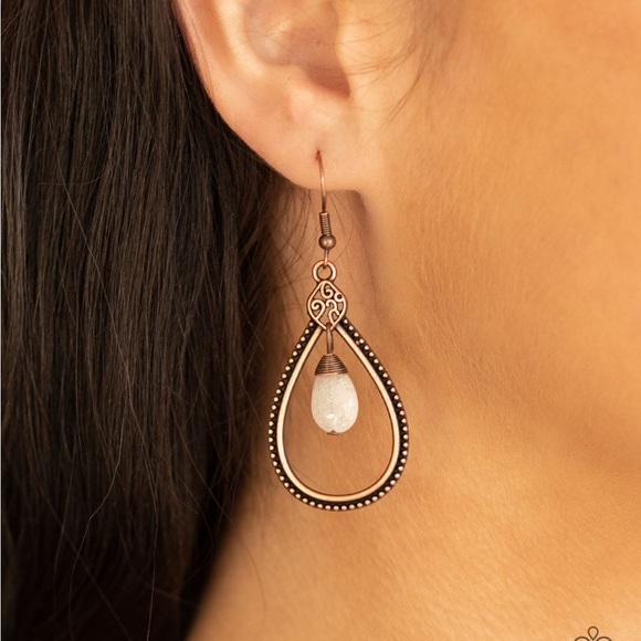 Ill Believe It ZEN I See It - Copper Earrings Paparazzi Accessories